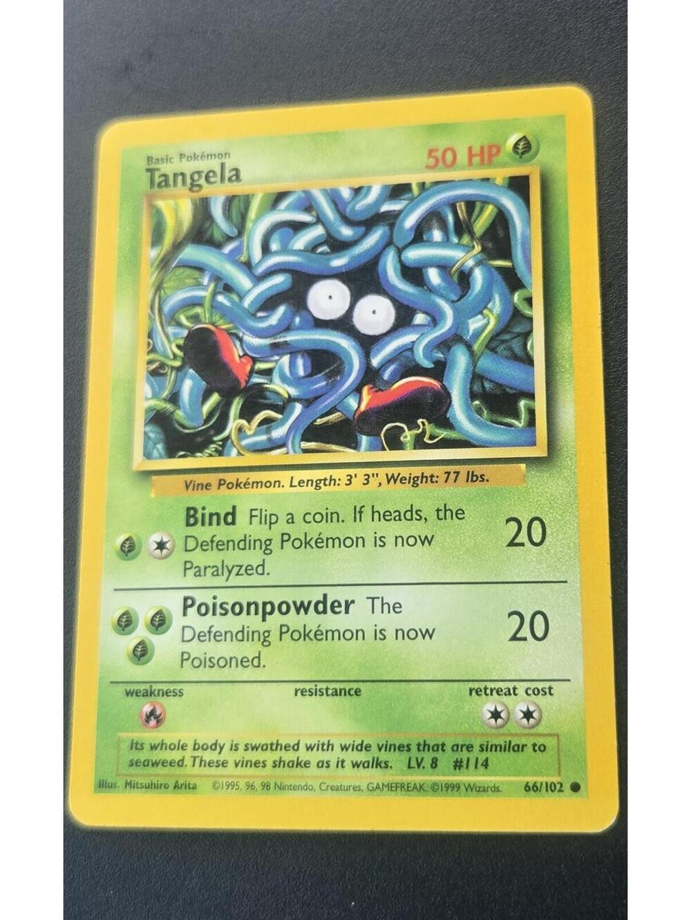 Tangela Basic Pokemon Card 50 HP